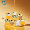 10pcs 20pcs Mini Glass Pot Set Small Honey Pot Honey Pot with Golden Lid Suitable Honey Guest Wedding Box Parties Gifts Bottles 6