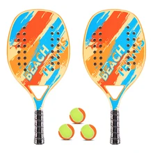 2021 Carbon Fiber Professional Adult Tennis Racket Beach Tennis Racket EVA Face Unisex Equipment Racket for Men and Women