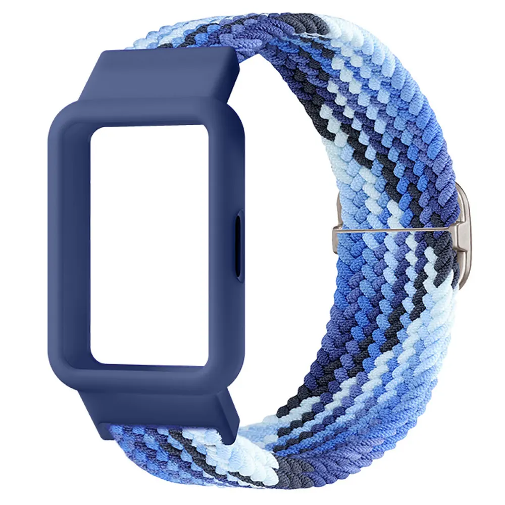 Nylon Breathable Watch Strap and Case with Resiliency Loop