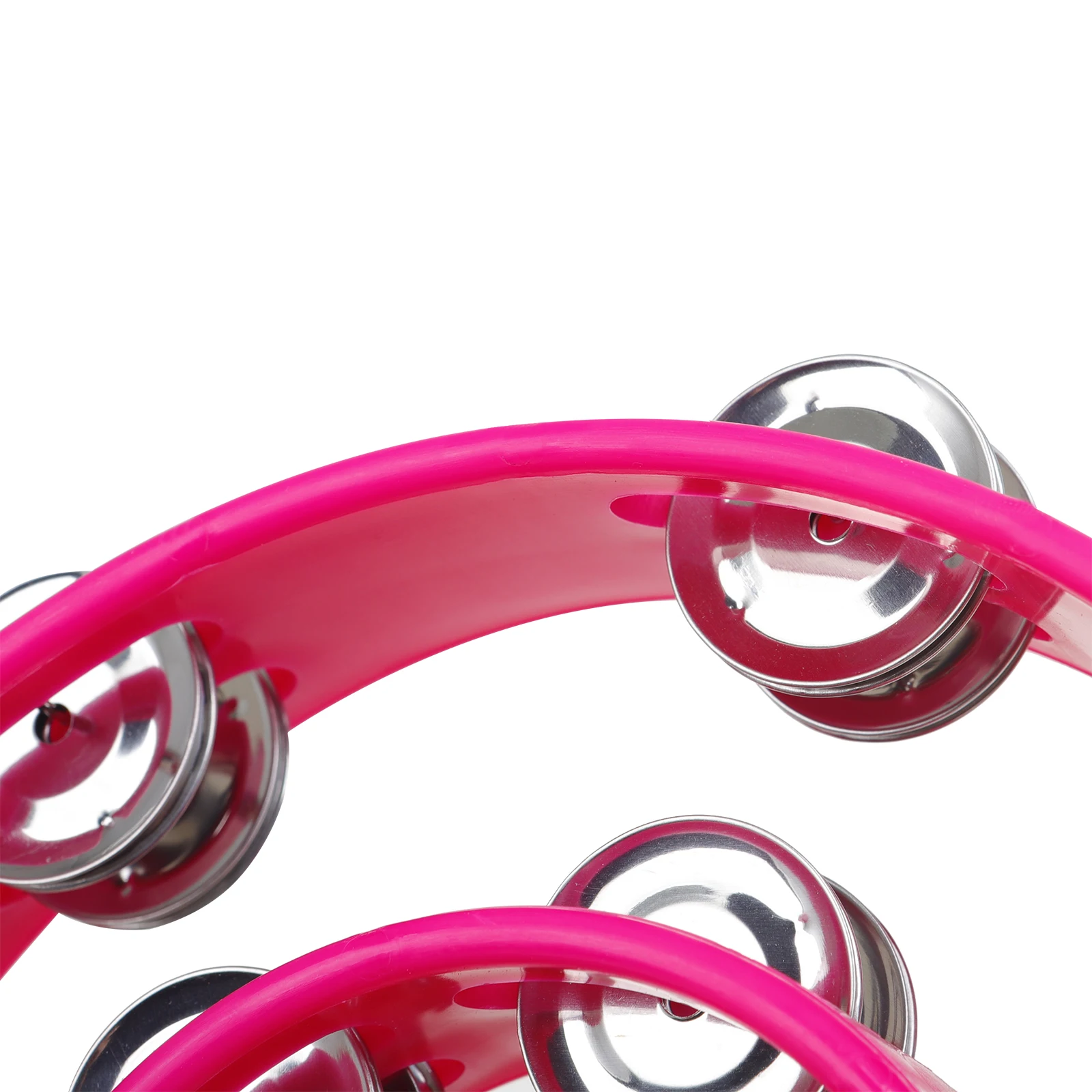 Hand Tambourine Orff Tambourine Double Row Hand Rattle Children's Gift Musical Enlightenment Educational Party Safety Percussion Instrumental