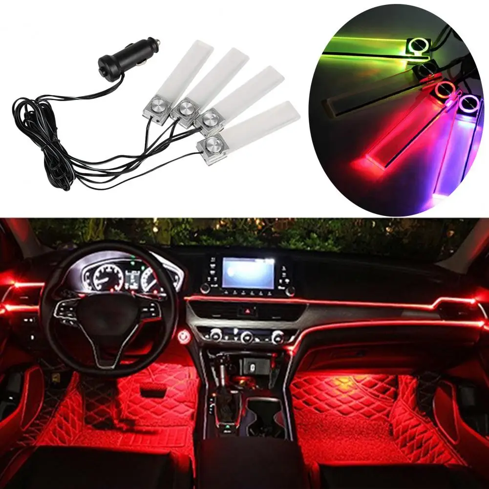 Atmosphere Lamp LED Car Interior Ambient Light Universal Decorative Lamp Atmosphere Floor Accessories Automotive Accent Lighting
