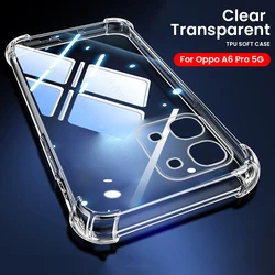 Shockproof Clear Silicone Soft Phone Case Cover for Oppo A6 Pro 4G (Transparent)