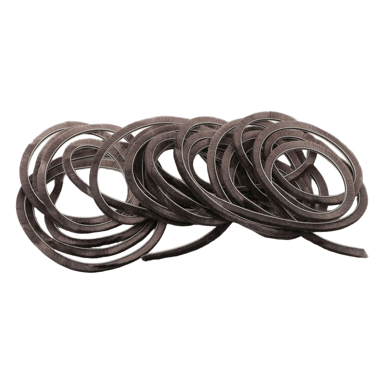 Door Weather Strip 10M Hairy Seal Brush Seal Strip 5*10mm/5/12mm Pile Casement Sliding Door Weather Strip Draught Excluder Wind-proof Gasket