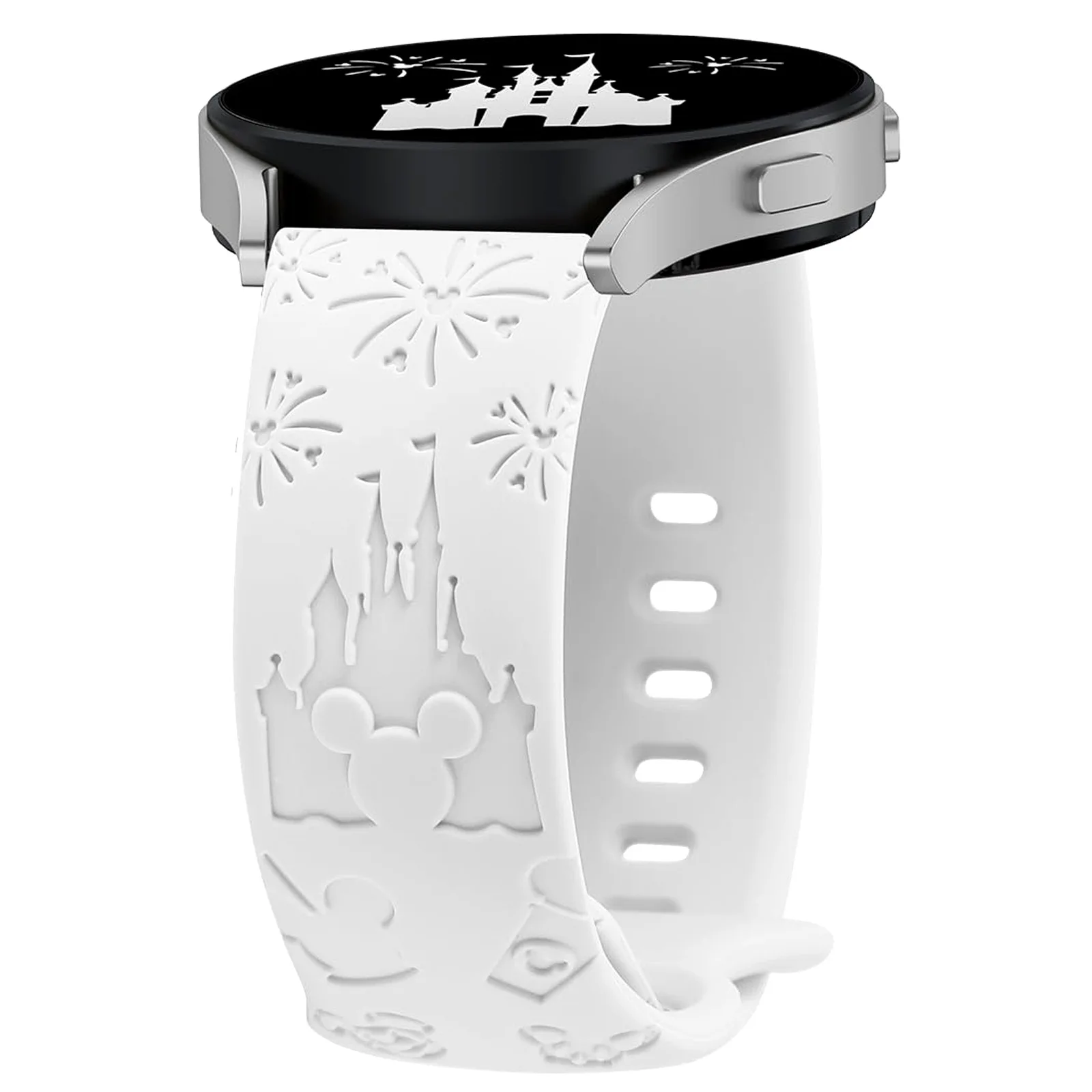 Wearlizer Castle Floral Engraved Silicone Sport Strap – Cute & Fancy Design