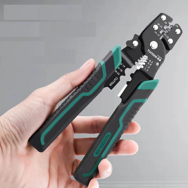 

Tuosen Wire Stripper Multi-Function Pliers Terminal Manual Crimping Pliers Hardware Tool Wire Stripper Multi Specifit