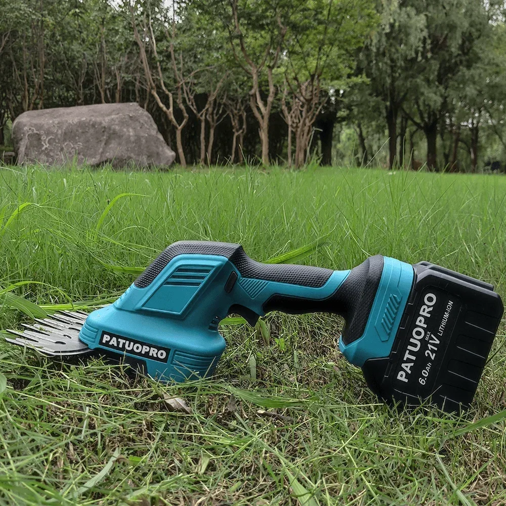 2 IN 1 Cordless Electric Hedge Trimmer Shears 21v Rechargeable Handheld Grass Cutter Garden Hedge Trimmer Fit Makita 18V Battery 5