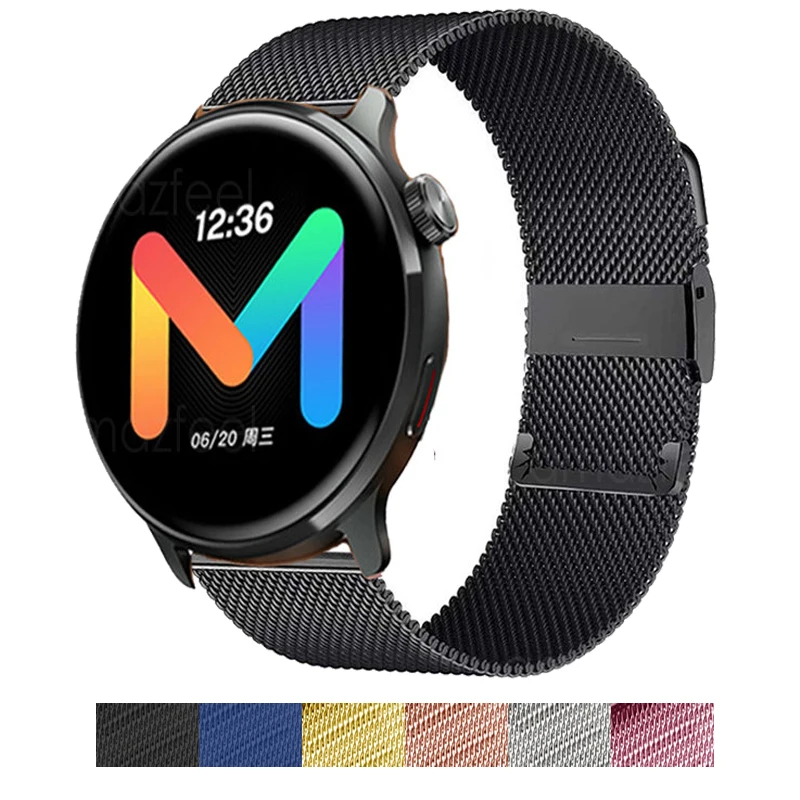 

Ремешок металлический для смарт-часов Mibro Watch Lite2 A1 X1, 18/20/22 мм