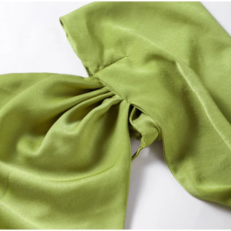 Women Satin Ribbon Halter Party Evening Dress Women Elegant Backless Off Shoulder Sleeveless Long Dresses Fashion Lady Robes