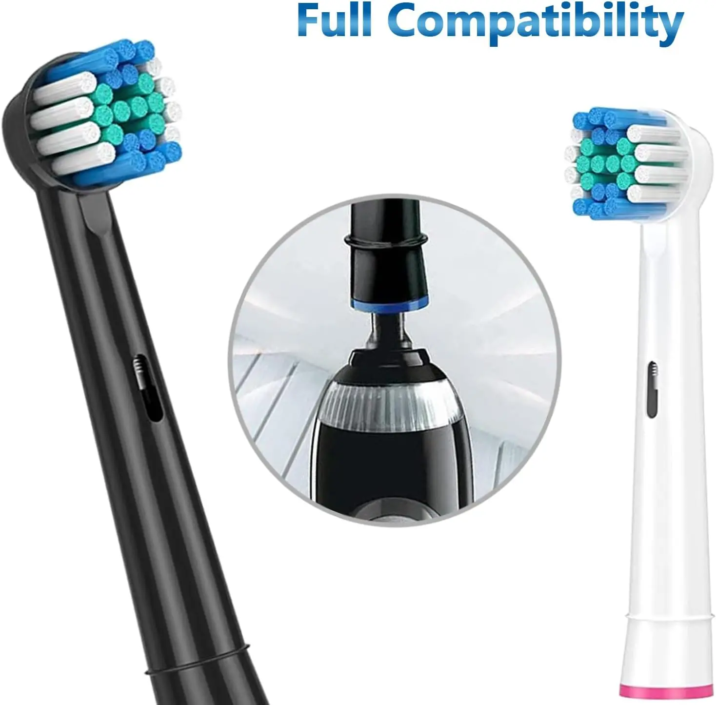 Cabeças Escova, Preto e Branco, Oral-B 7000,