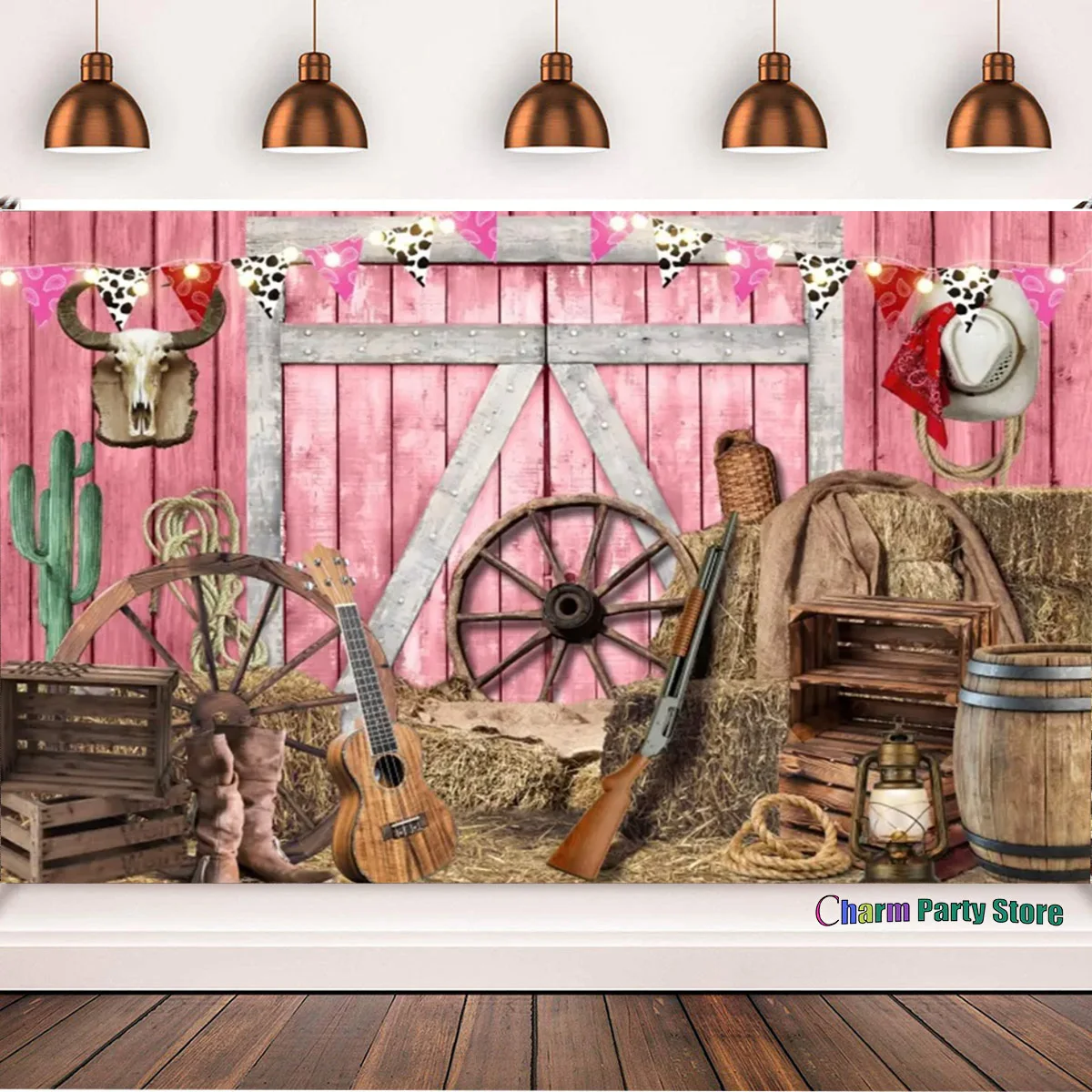 Avezano Fondale da cowboy occidentale per feste in stile western, rustico, in legno, per bambini, cowboy del selvaggio West, decorazioni per feste di compleanno, baby shower (2,1 x 1,5 m