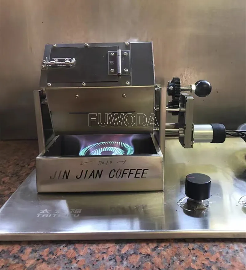 100-1200G/Batch Electric Coffee Beans Roasting Baking Machine Gas Direct Nuts Grain Soybean Beans Roaster Coffee Roaster