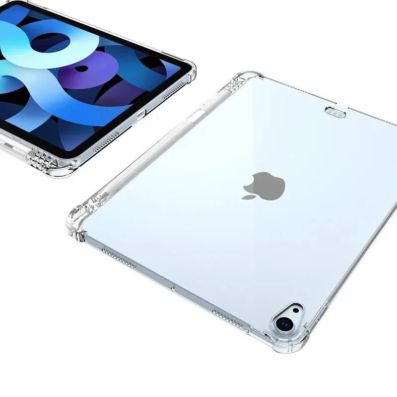 Silicone Case Cover With Pencil Holder For Ipad Pro 10.2 9.7 11 12.9 10.2 Inch Ipad Air 6 4 3 2 1 Air 5 Mini 6 4 5 ipad case tablet case