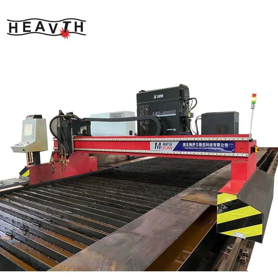 China gantry type CNC plasma cutting machine for aluminum/iron/steel/metal sheets cutting 3
