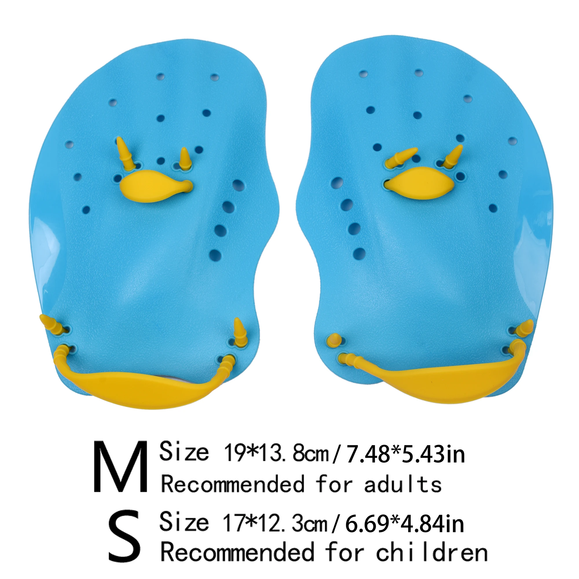 Swimming Fins Paddling Palm Children Adult Freestyle Paddling Training Fins Professional Swimming Equipment Palm swimming paddles
