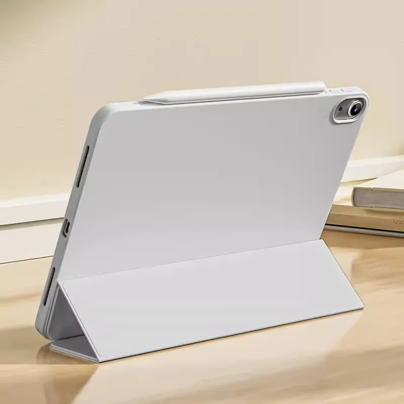 Enhanced Protective PU Shell Cover with Three-Fold Bracket