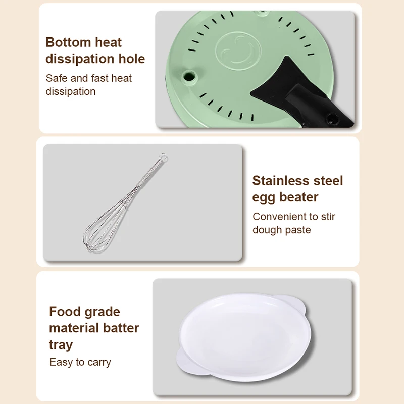 Electric Crepe Maker Electric Crepe Maker Pizza Non-Stick Pancake Machine Griddle Baking Pan Cake Pie Instant Heating Spring roll Pastry Frying Grill