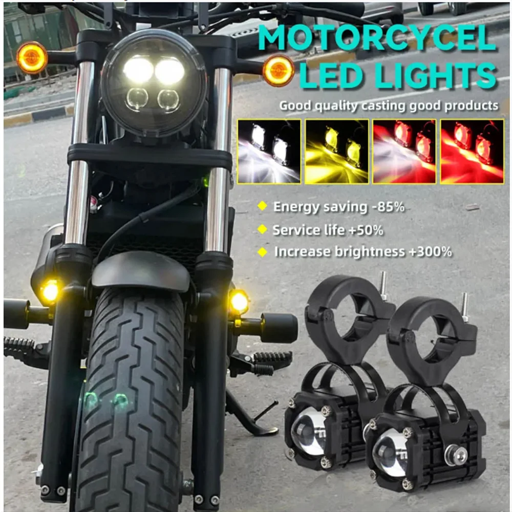 Motorcycles Headlight Fog Light Led Auxiliary Driving Lamp Universal For BMW R 1200GS R1250GS ADV F800GS K1600 Honda CRF1000L