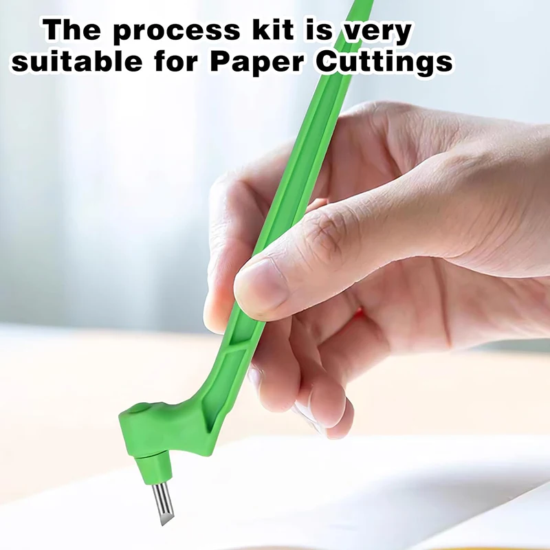 Craft cutting tools 1Pc Craft Cutting Tools Kit 360 Degree Rotating Blade DIY Art Cuttings Tools Cutting Pen 15/30/45 Degree Blades Mat