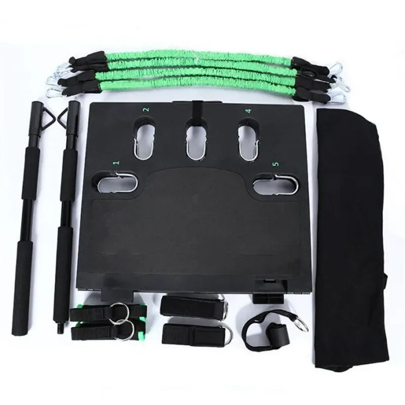 Multi functional resistance exercise bands with pull up bar and handles portable academy