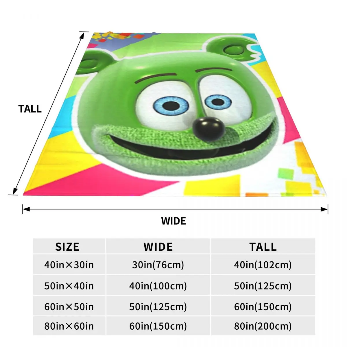 Gummibar (The Gummy Bear) Blankets Fleece Breathable Sofa Throw Blankets For Couch Bedding Office Throws Bedspread Quilt 3