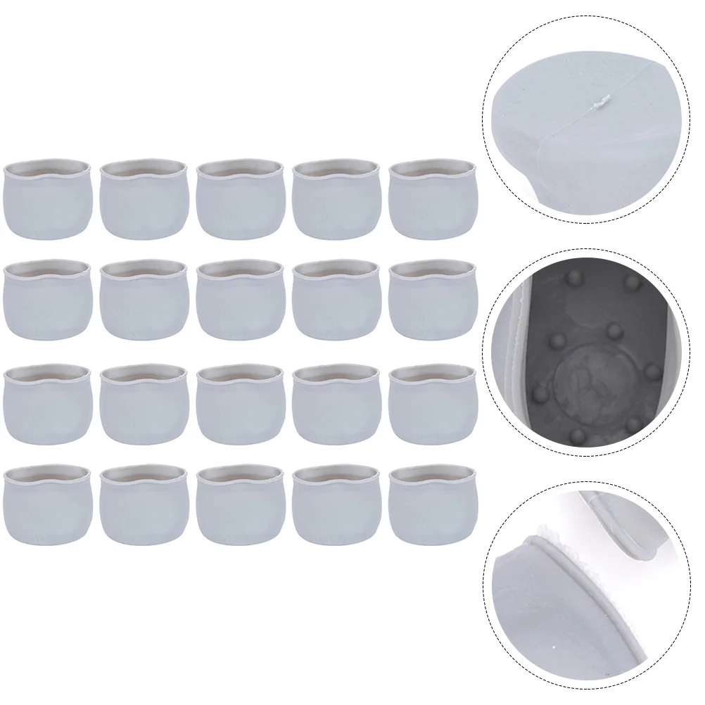 

60Pcs Silicone Chair Leg Caps Feet Pads Furniture Leg Table Covers Floor Protectors
