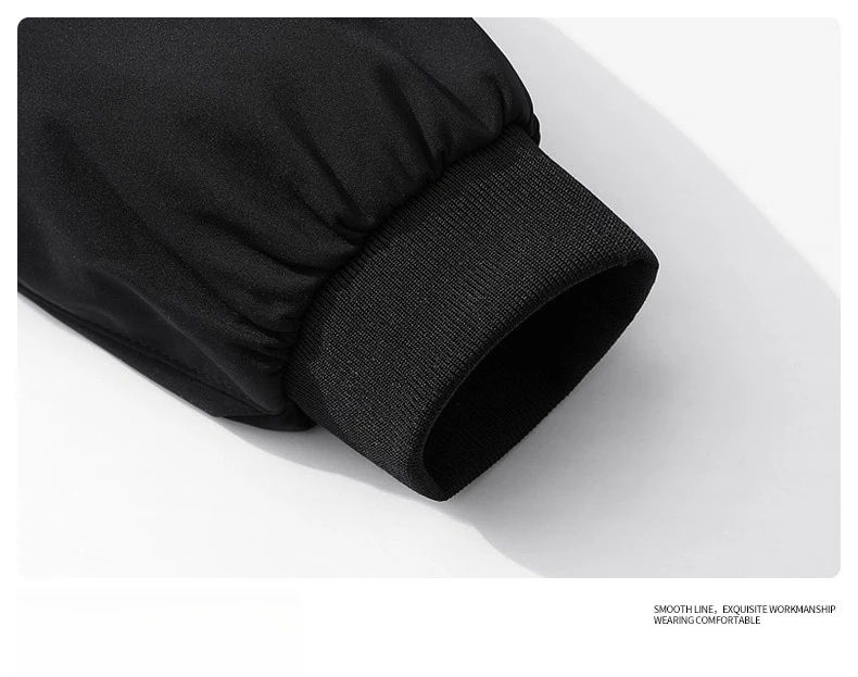 Modische Herren-Baseballjacke mit Kragen, Winddichtes Design mit Reißverschluss, Business-Casual Frühlingsjacke in Hochwertiger Einfarbiger Ausführung – Detail 17
