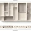 1 Set Creative Folding Plastic Drawer Organizer-Kitchen Utensil Storage and Versatile Cabinet Divider for Home,Desk Organization 2