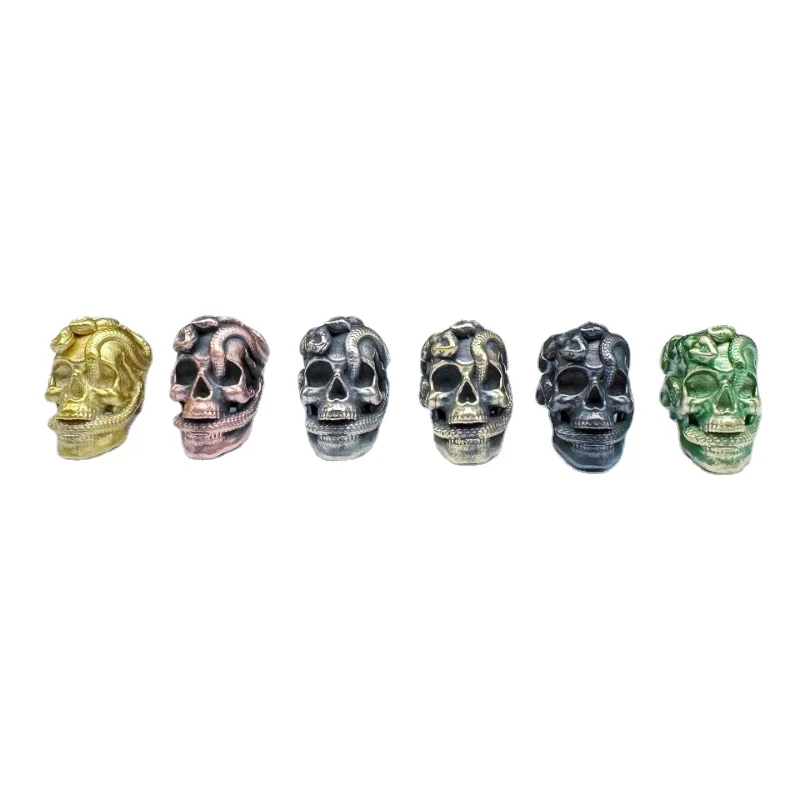 

Skull Brass Knife Beads Umbrella Rope Bead Outdoor Flower Grain Skull Paracord Beads