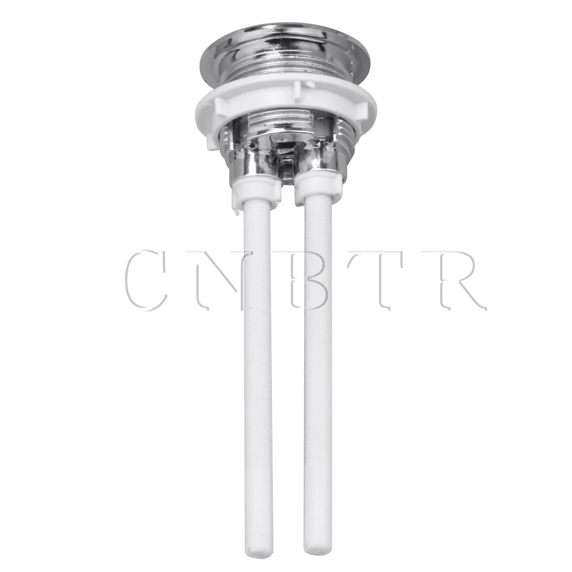 CNBTR 2 Pieces Toilet Water Tank Push Button Plastic Dual Flush Replace 38mm Dia