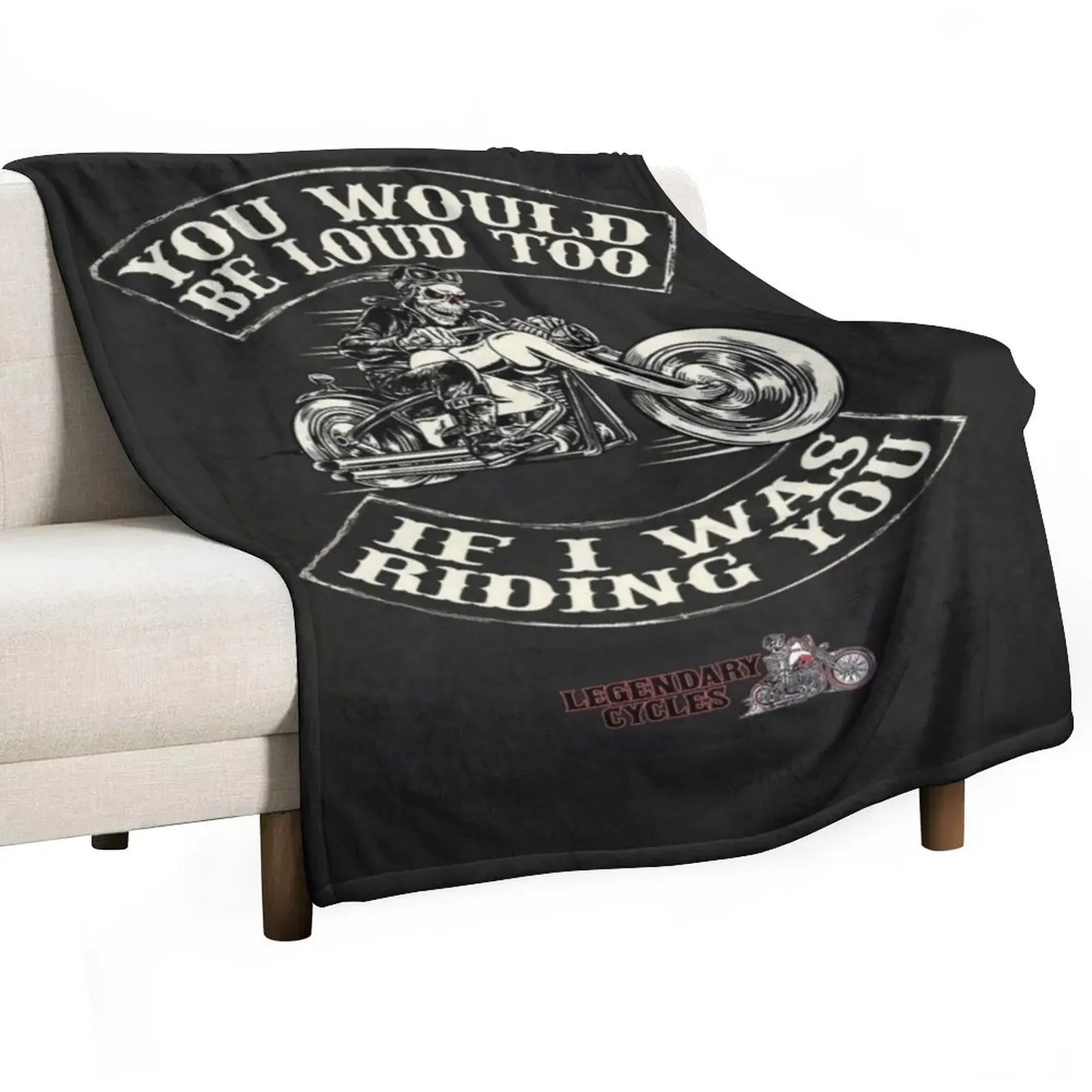 

MotorCycle Statements you would be loud too Throw Blanket Polar Luxury Throw For Decorative Sofa anime Blankets