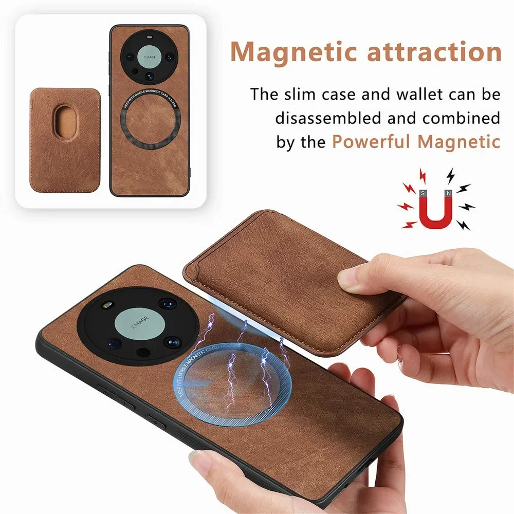 Luxury 2-in-1 Detachable Leather Back Cover Case