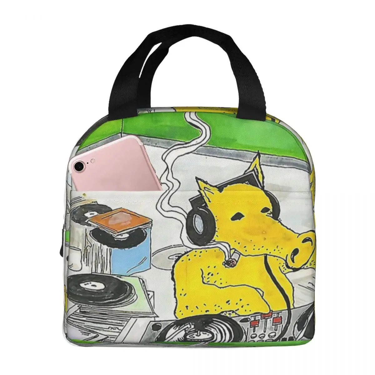 

Теплоизолированные Ланч-боксы для диджея квазимото, многоразовые сумки для пикника, термоохлаждающий Ланч-бокс, женская сумка для работы, школы для детей