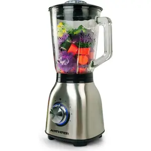 Smoothie Blender with 1.5L Glass Jar, Personal Blenders Combo for Frozen  Fruit Drinks, Sauces 1300W