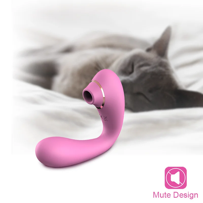 Clitoral Sucking Vibrator And G-spot Stimulator Bendable Massager_voghion.com