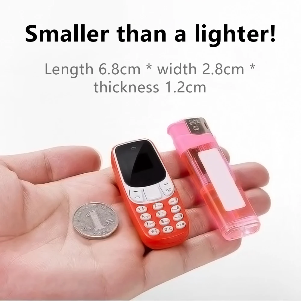 SERVO BM10 Mini Feature Phone Dual SIM Dual Standby Voice Dialing Low Radiation Mp3 Player With Earhook Pocket Cellular Phone 3