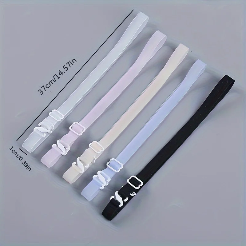 Silicone Bra Straps for Women - Transparent & Stylish Underwear Accessories