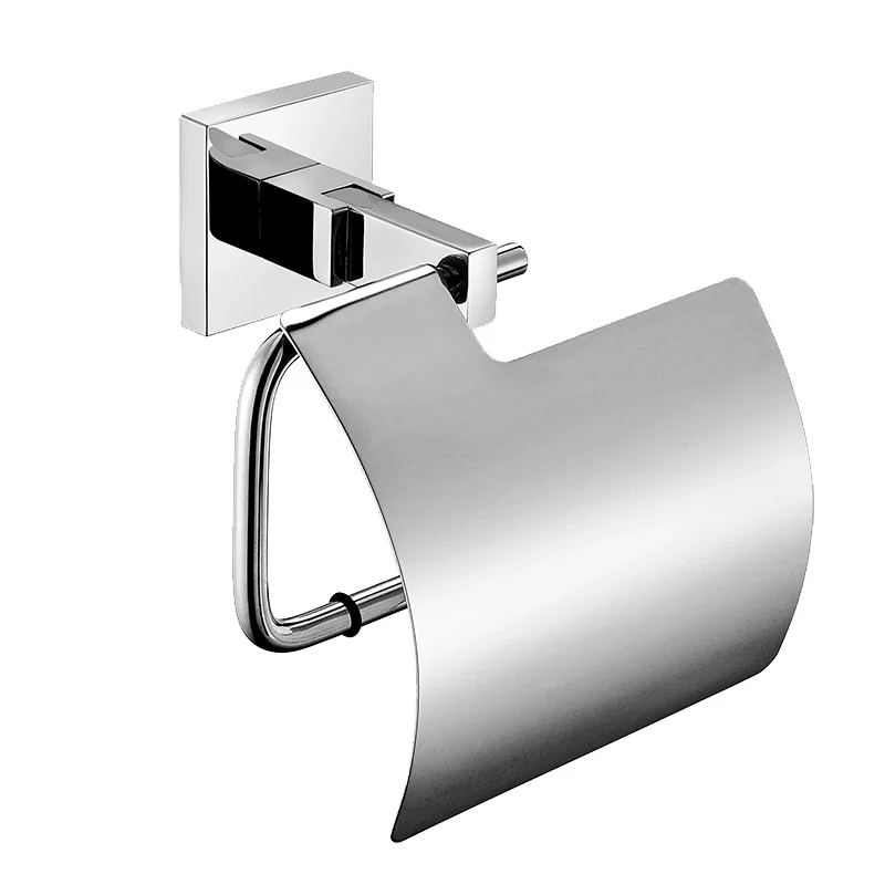 

304 нержавеющая сталь полированный хромированный держатель для туалетной бумаги/рулонная коробка для бумаги Серебряная коробка для салфеток аксессуары для ванной L