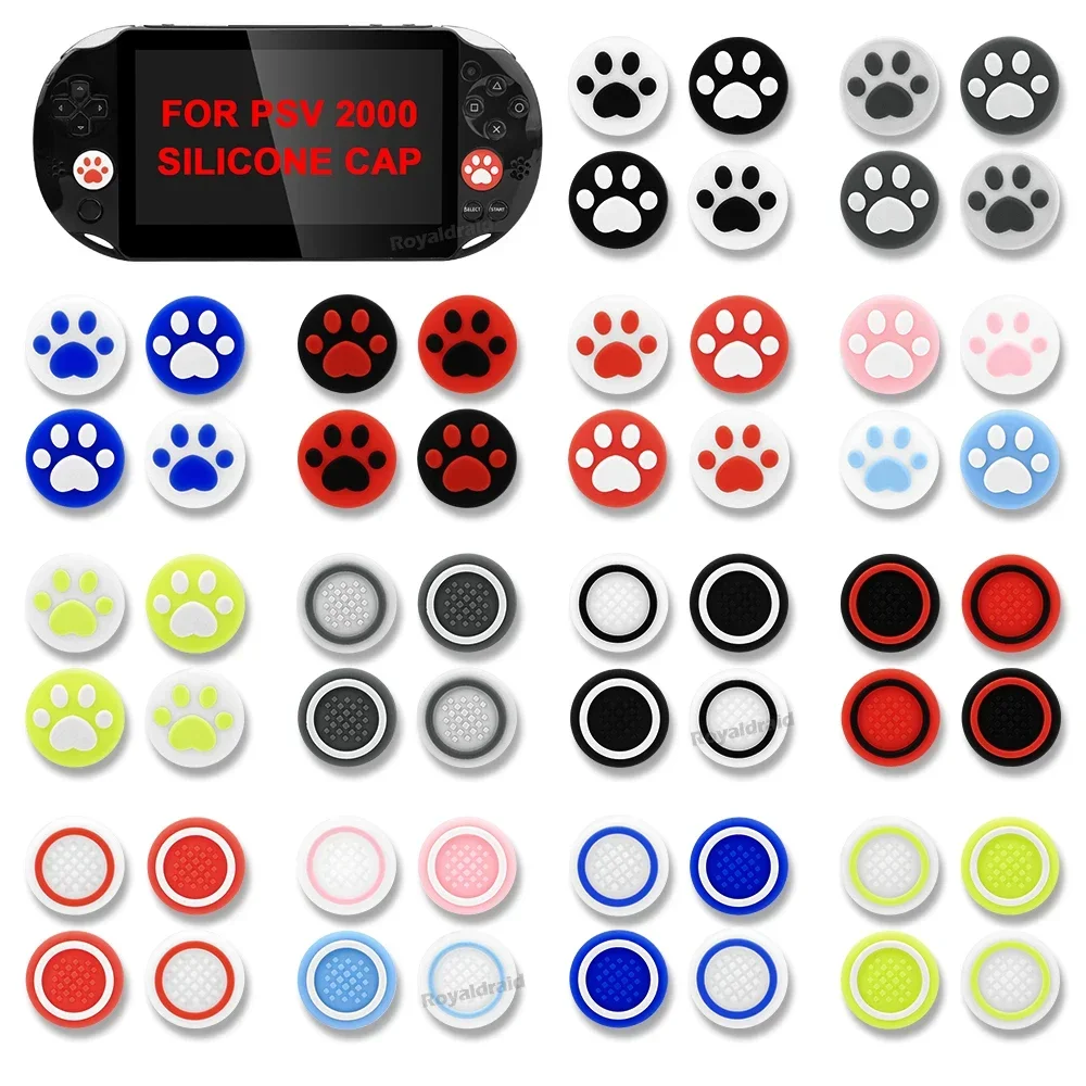 thumbnail interactive-video image 1 of 4-PCS Silicone Thumbstick Grip Caps For PS Vita - Protective Joystick Cover Case For PSV 1000 & 2000 Slim Console 1 of 11