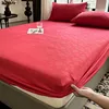 Skin-friendly Fitted Sheet Printed Bed Cover sabanas para cama Elastic Bedsheet Simple Style Mattress Cover (No Pillowcase) 2