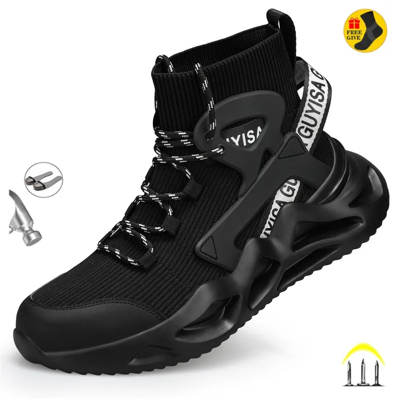 Zapatos de Seguridad para Hombre Ligero Zapatillas de Seguridad  Transpirables construcción Calzado de Seguridad Trabajo Deportivo Mujer  Comodo Puntera de Acero Bambas de Seguridad (Negro, 37EU) : : Moda