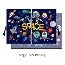 Car Cartoon Cute Spaceman Magnet Sunshade Cover (C Rear)