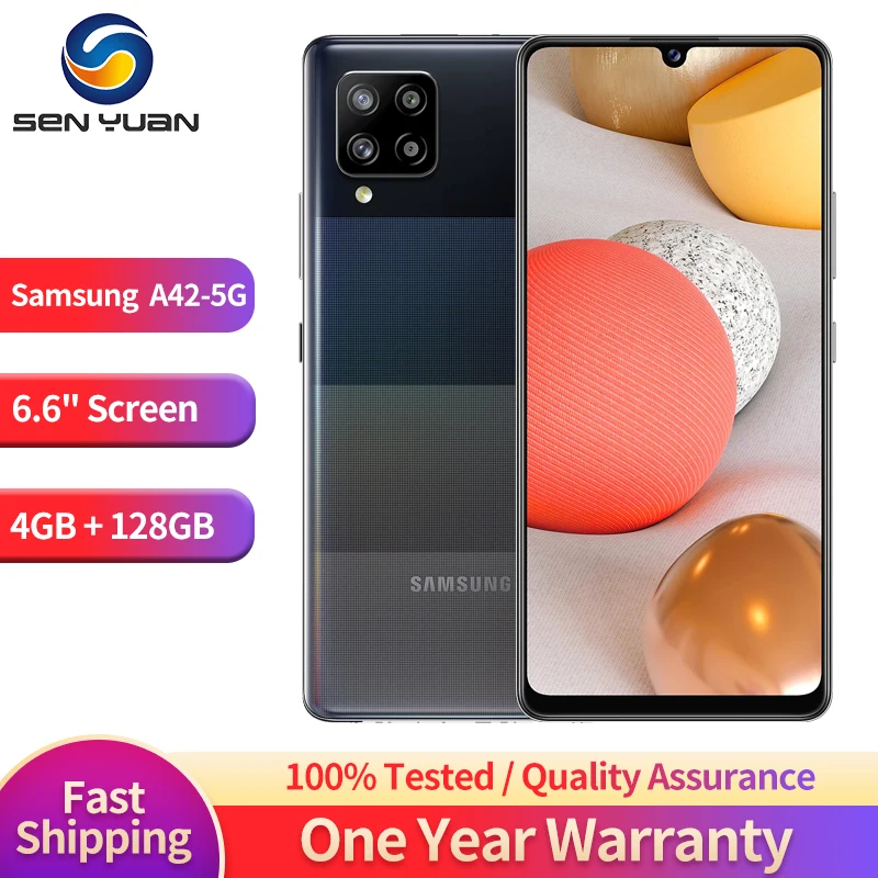 

Original Samsung Galaxy A42 A426B/DS 5G Mobile Phone Dual SIM 6.6'' 4GB RAM 128GB ROM NFC 48MP+20MP Octa-Core Android SmartPhone