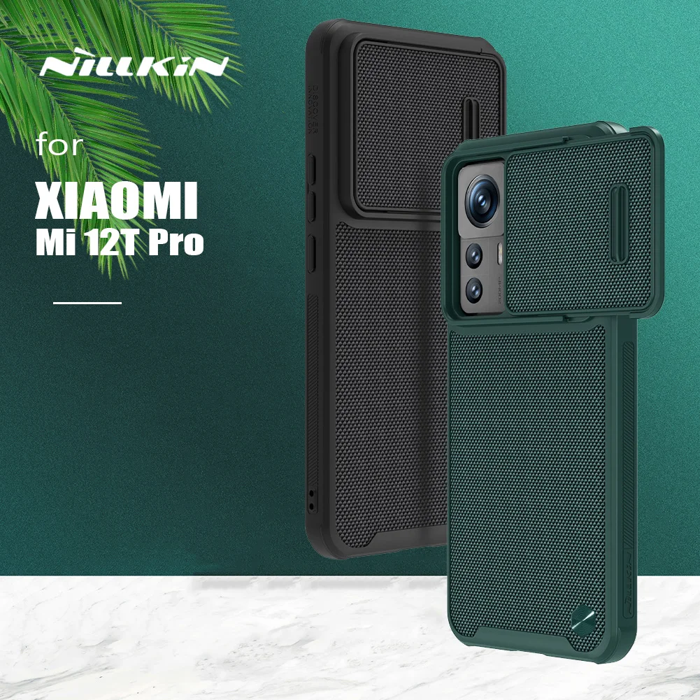 

Чехол Nillkin для Xiaomi Mi 12T Pro, Текстурированный чехол с S-образной горкой для камеры, деловой мягкий чехол с краями для Xiaomi Mi12T Mi 12T Pro, чехол для объектива