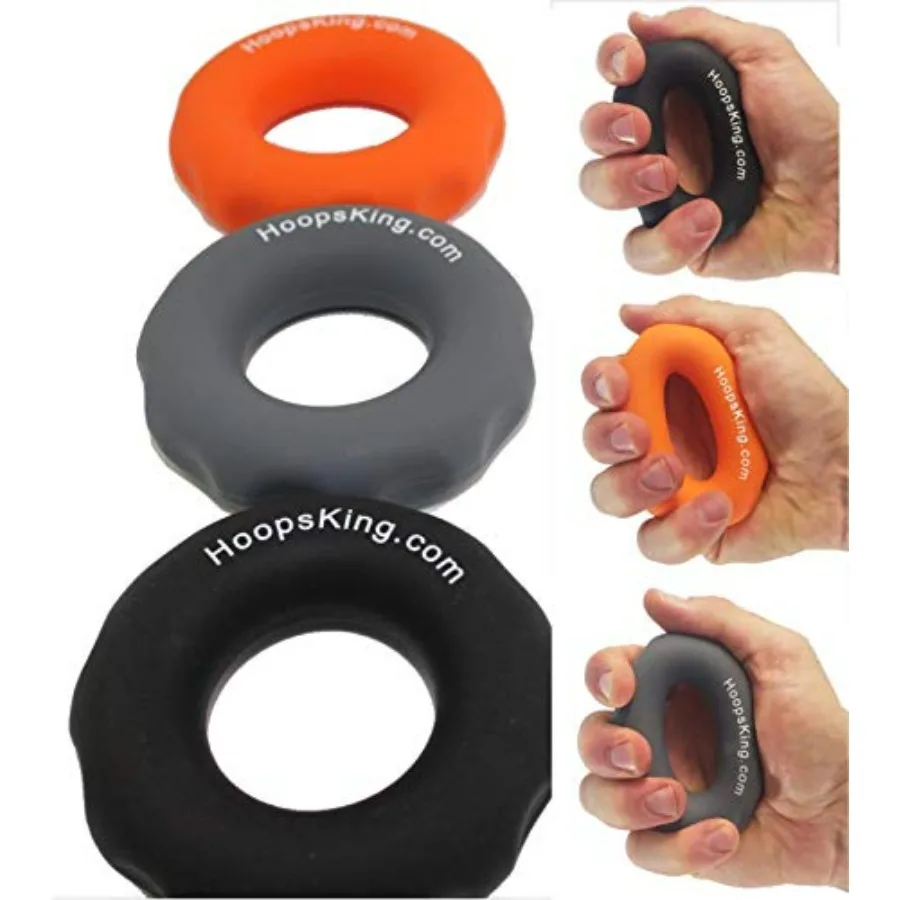 Rip N Grip Hand Strengtheners & Big Cone Sports Training Cone Bundle for Basketball Dribbling, Shooting, Passing, Rebounding, So