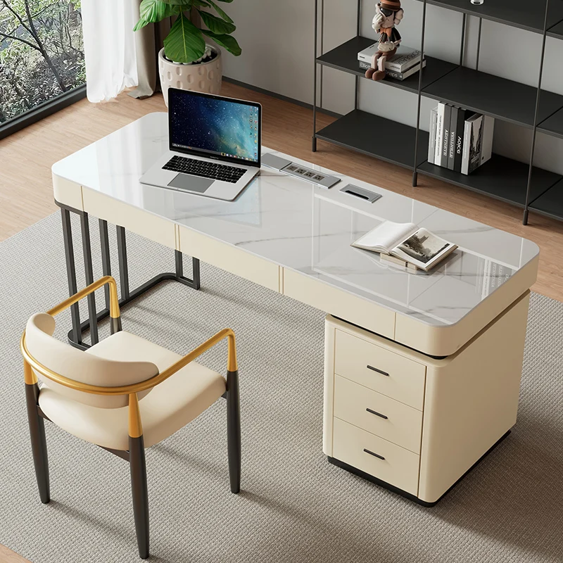 Luxury Nordic Standing Desk Executive Storage Computer Desk Table Portable Modern Escritorio Plegable De Pared Office Furniture