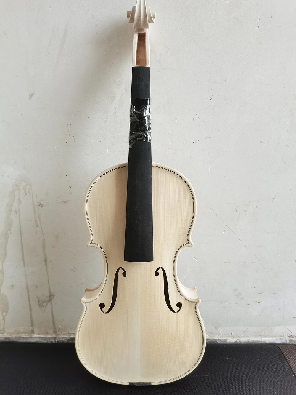 European Spruce rich Flame Maple white embryo unfinished white maple wood violin 4/4 3/4 solid wood DIY violin