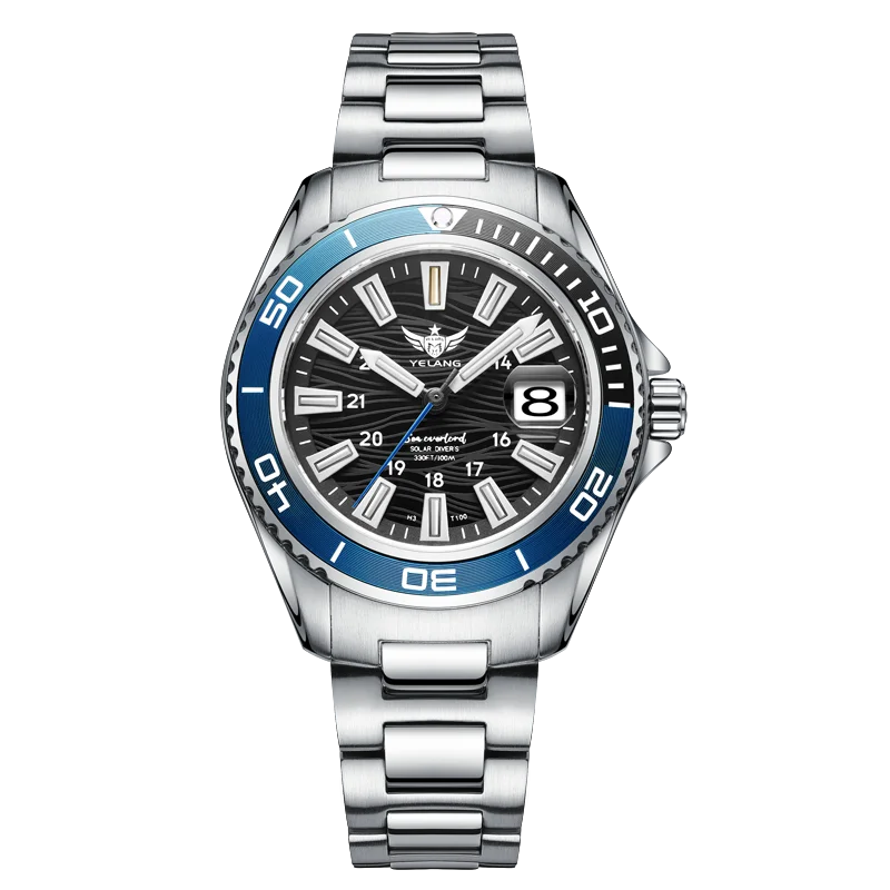 YELANG Ladies Luxury Watch 36mm Sport Eco-drive Solar Women Quartz Wristwatch Luminous 10ATM Waterproof Sapphire