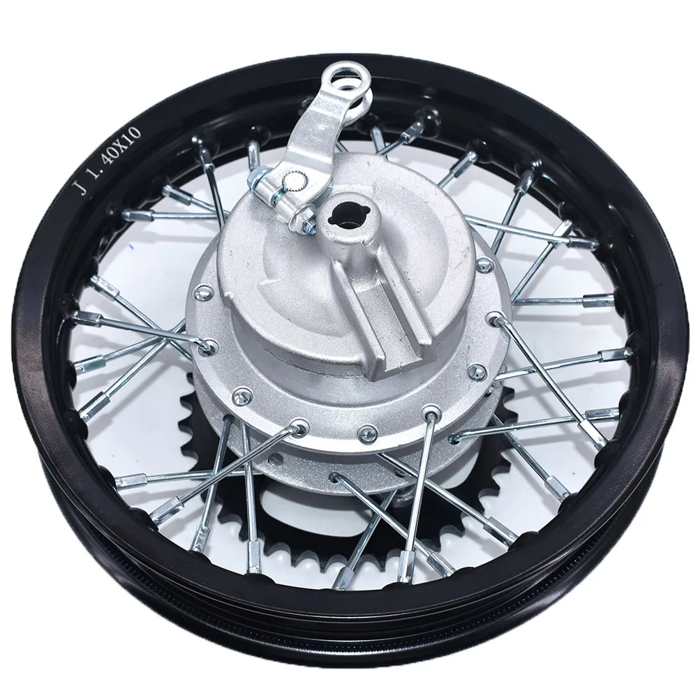 1.40-10" inch Aluminum Alloy Circle Drum Brake Hub 12mm Rear Wheel Axle with sprocket For Small Kid's Dirt Pit Bike Motorcycle - Image 6