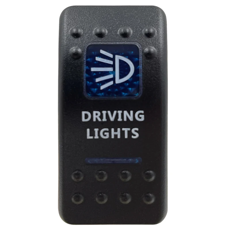 Blue LED Rocker Switch Button - Enhanced Interior Lights & Camper Accessories