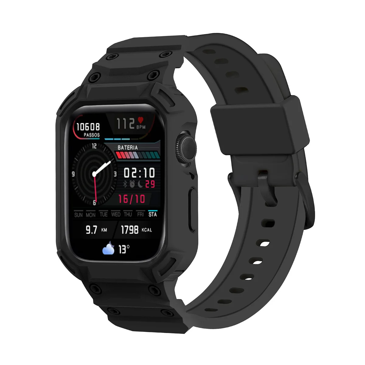 Sport Protective Replacement Wristband with Retrofits and One-Piece Strap Case